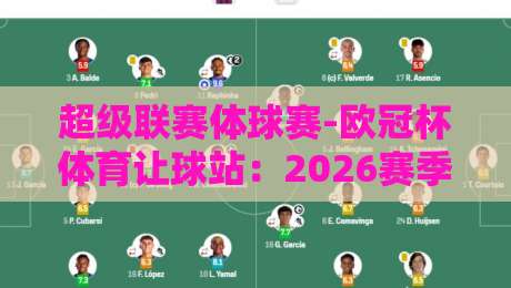 超级联赛体球赛-欧冠杯体育让球站:2026赛季让球盘口深度解析与实战技巧 超级联赛体球赛-欧冠杯体育让球站:2026赛季让球盘口深度解析与实战技巧