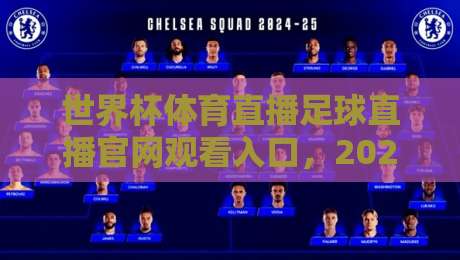 世界杯体育直播足球直播官网观看入口,2026年最全的观赛指南来了!