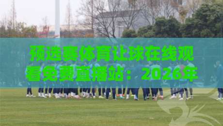 预选赛体育让球在线观看免费直播站：2026年球迷必备的观赛指南