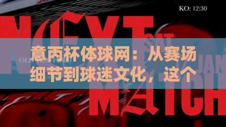 意丙杯体球网：从赛场细节到球迷文化，这个关键词背后藏着什么？【意丙杯体球网】一次讲透它的多重含义-今日最新外围堵球站英文解说反波胆链接受让视频半全场