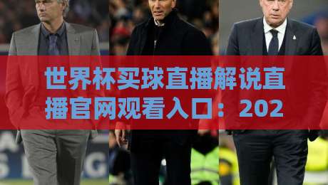 世界杯买球直播解说直播官网观看入口：2026年球迷必看的四大渠道与避坑指南
